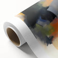 Large Abstract Wall Art – Urban Spectrum in Gray, Orange & Olive