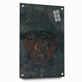 Head of a Man in a Hat - Dark Expressionist Wall Art