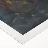 Head of a Man in a Hat - Dark Expressionist Wall Art