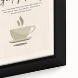 Extra large black wall art featuring colorful, textured food and drinks imagery on framed canvas.