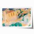 Modern Wall Art – Abstract Geometric Landscape with Soft Pastel Tones