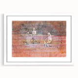 Abstract Modern Art of Arab Townscape – Modern Wall Art for Trendy Homes