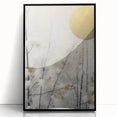 Framed abstract floral wall art in a sleek black frame, showcasing vibrant colors and intricate designs, perfect for modern home decor and artistic spaces.