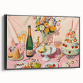 Black and white vintage poster art of a landscape on framed canvas, suitable for bedroom decor.