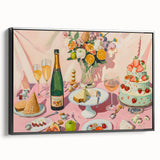 Black and white vintage poster art of a landscape on framed canvas, suitable for bedroom decor.