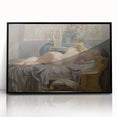 Sappho Neoclassical Realism Art Print - Jean-Baptiste Regnault Classic Nude