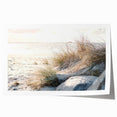 Extra large rolled canvas print featuring a floral design in vibrant summer hues, ideal for dining room wall art.
