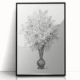 Elegant Black-and-White "Flower Vase" Sketch by Leo Gestel