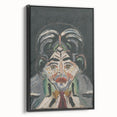 Expressionist Art - Abstract Head Portrait in Vibrant Modern Style