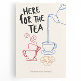 Black and white canvas print of various kitchen utensils, ideal for kitchen wall art.