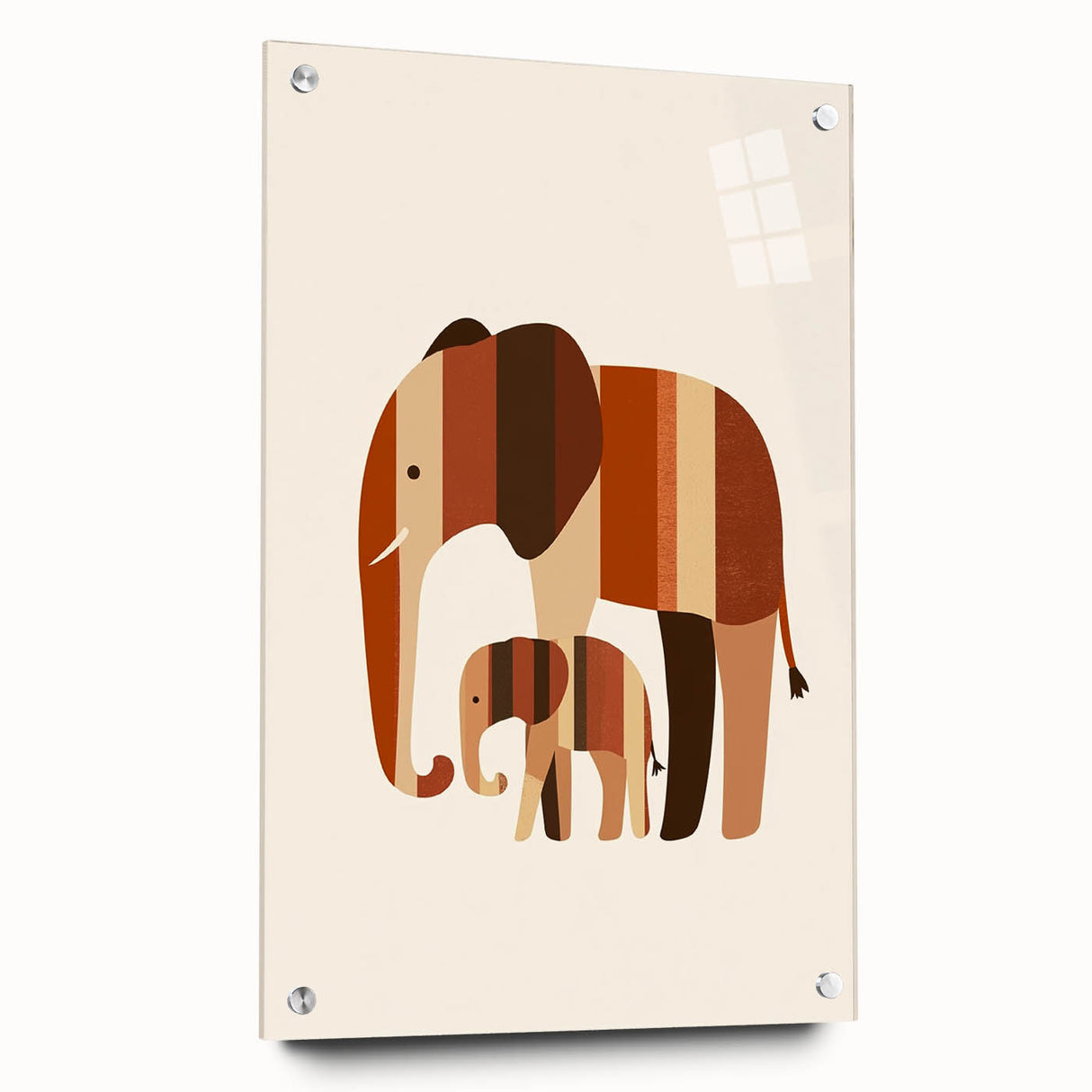 Boys Room Wall Art – Safari Elephant Duo