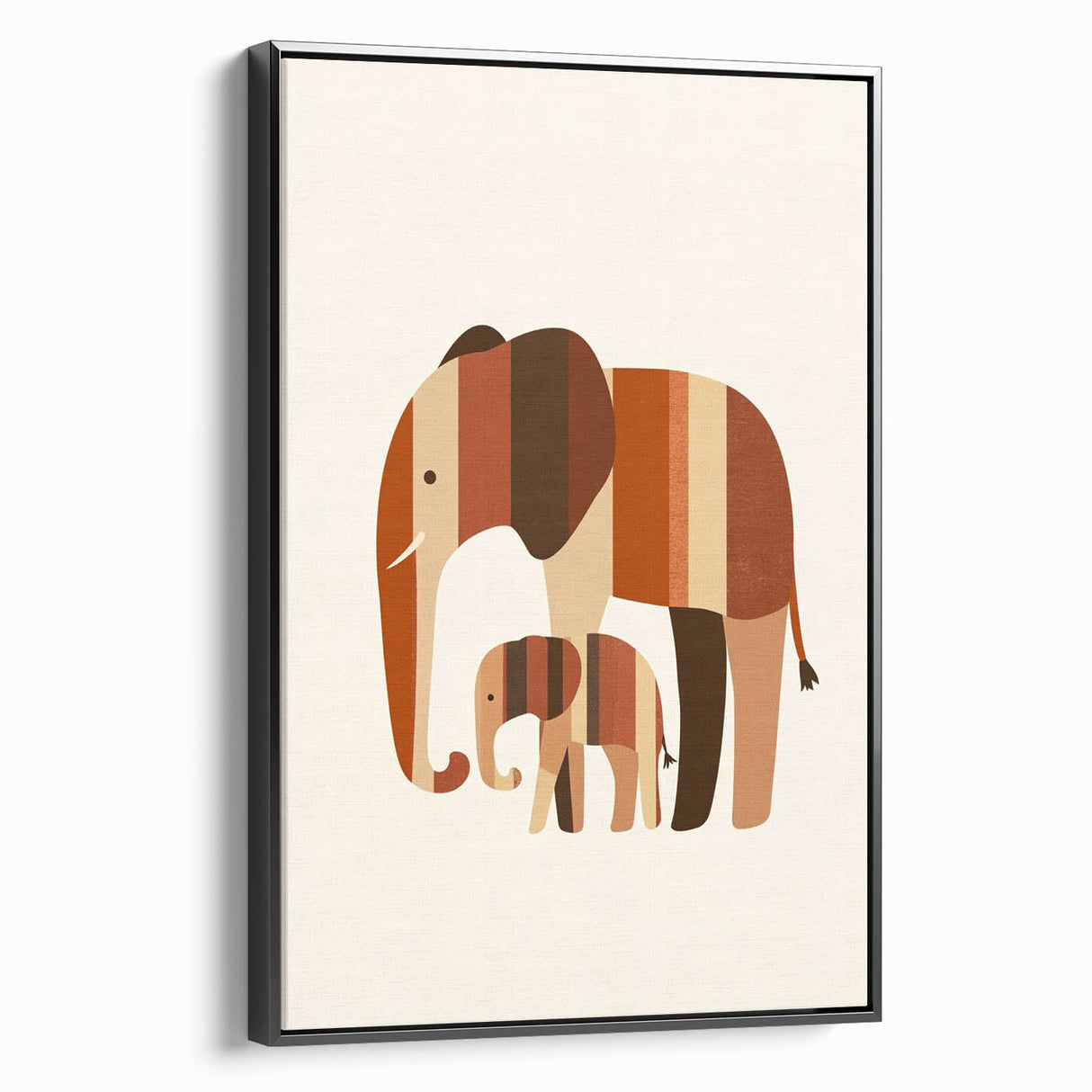 Boys Room Wall Art – Safari Elephant Duo