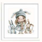 Winter Friends - Kids Room Wall Art Canvas and Framed Options