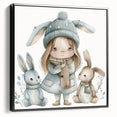 Winter Friends - Kids Room Wall Art Canvas and Framed Options