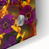 Large abstract wall art in pastel shades on acrylic glass, featuring mid-century modernist design.
