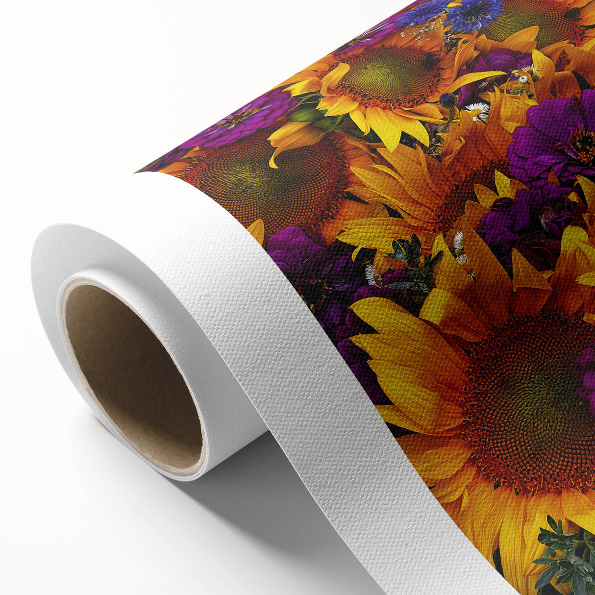 Art Deco-style poster of spring season in pastel shades on rolled canvas, ideal for nursery wall art.