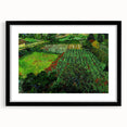 Extra large framed print of an abstract art piece with textured swirls in vibrant, colorful hues.