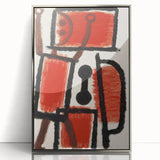 Abstract Modern Art: Minimalist Contemporary Red and Black Painting