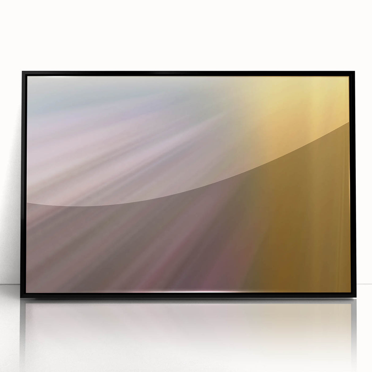 Radiant Light Beam Abstract Wall Art – Pastel Motion Photography
