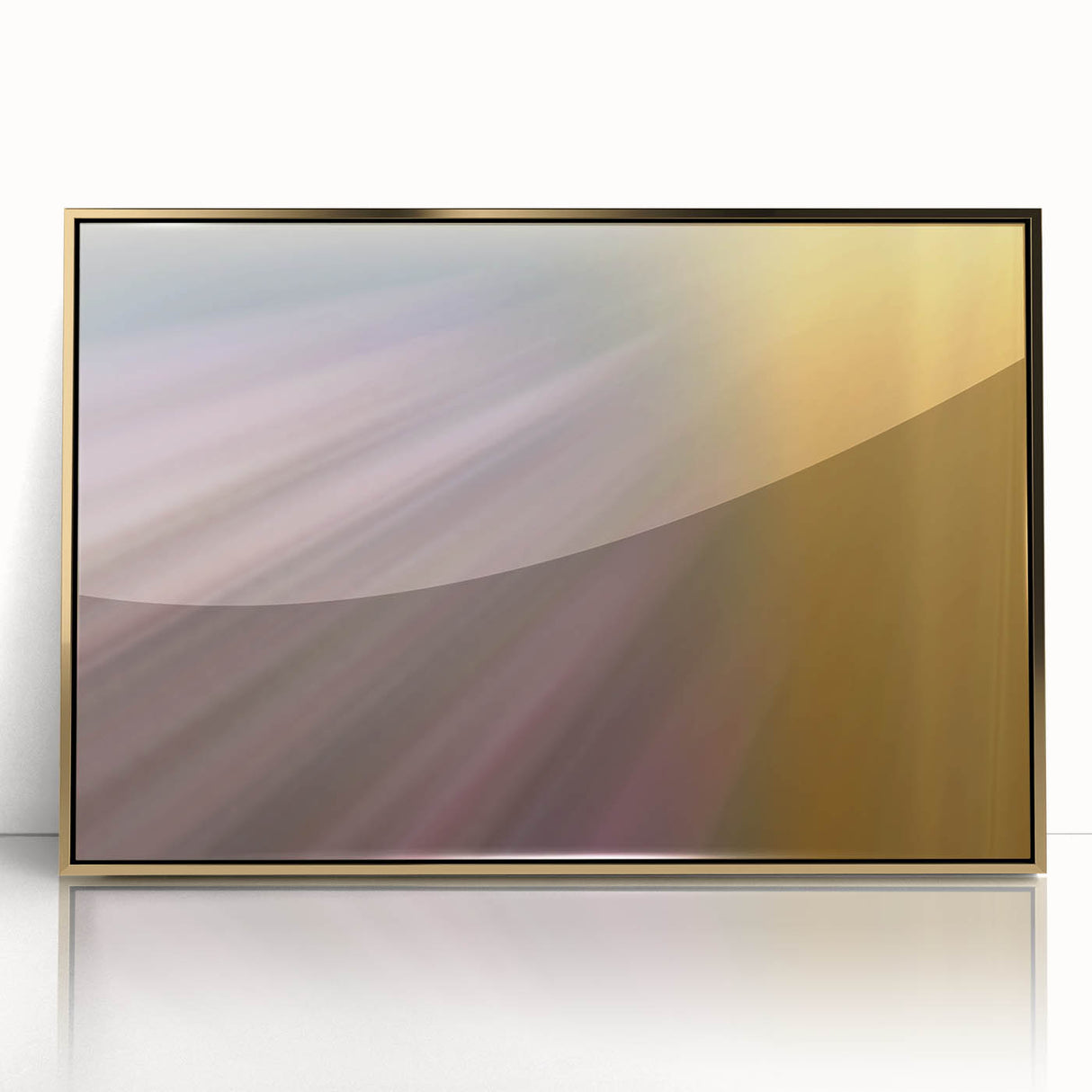 Radiant Light Beam Abstract Wall Art – Pastel Motion Photography