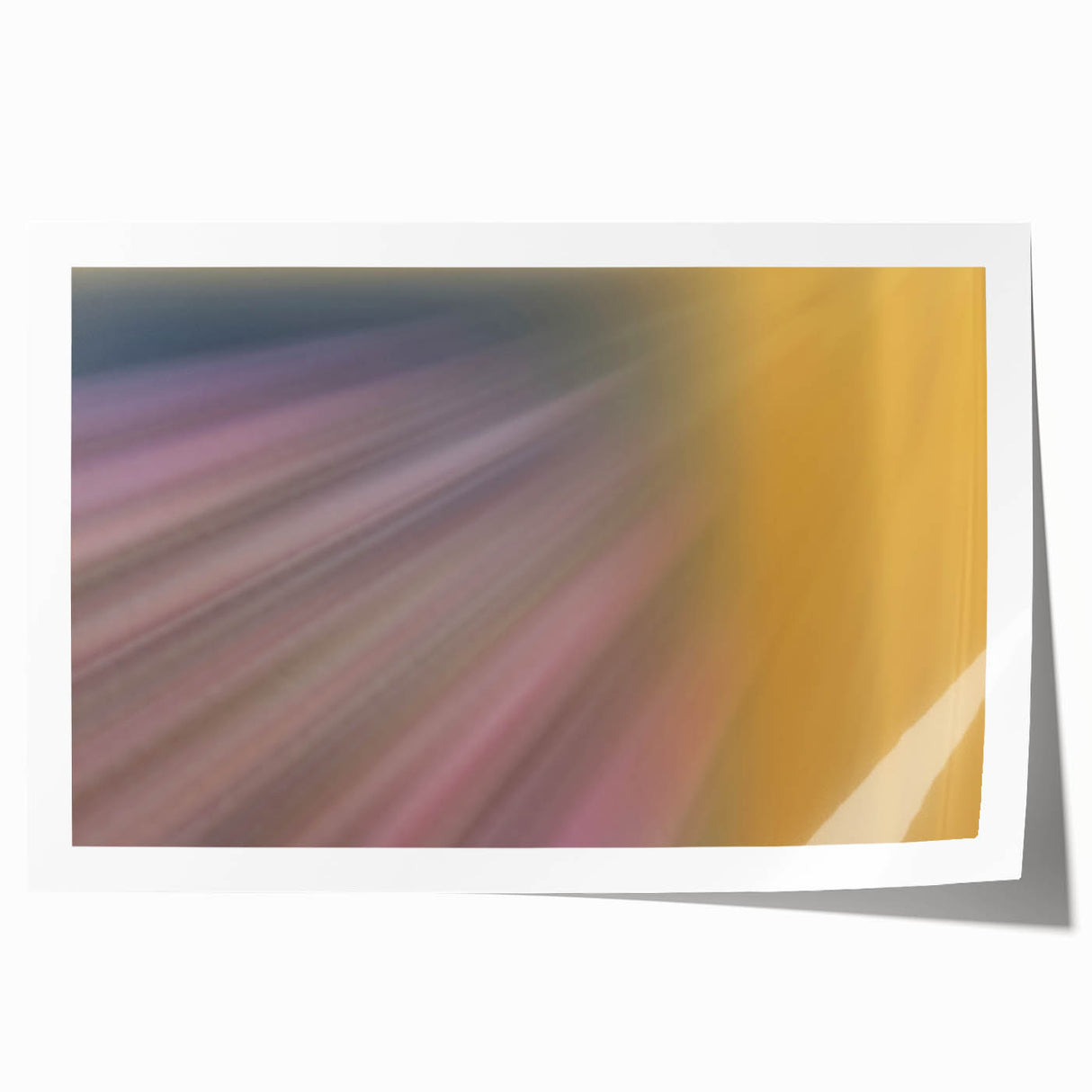Radiant Light Beam Abstract Wall Art – Pastel Motion Photography