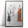 Elegant Art Deco Wall Art – Stylish 1920s Fashion Illustration