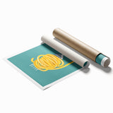 Extra large rolled print featuring delicate floral designs in soft pastel colors, ideal for classy bathroom wall art.