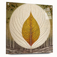 Acrylic wall art featuring a vibrant floral and botanical design, displayed in a side view with decorative pins, ideal for home décor enhancement.