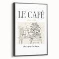 Black and white vintage poster art of a landscape on framed canvas, suitable for bedroom wall decor.