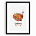 Extra large abstract art print featuring colorful, textured brush strokes on a black framed canvas.