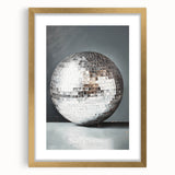 Silver Disco Ball Reflection - New Year's Eve Wall Art Print