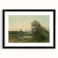 A Landscape with a Swamp - Tranquil Impressionist Art by Lajos Csordák