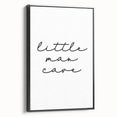 Modern Typography “Little Man Cave” Art Print for Kids Room