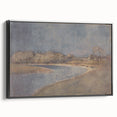 Classical Realism Art Print – Serene Landscape by the Water