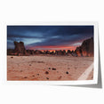 Extra large rolled print of an Algerian landscape with vibrant floral elements, ideal for art wall dining room.