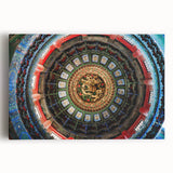 Large black and white canvas print of Beijing's cityscape, ideal for kitchen wall art.