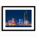 Extra large abstract art print featuring a colorful, textured scenery of Asia in Georgia.