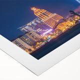 Art deco poster featuring a stylized Georgia landscape on rolled canvas, ideal for dining room wall art.