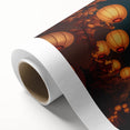 Art Deco style poster of Kyoto scenery on rolled canvas, featuring muted earth tones, ideal for nursery wall art.