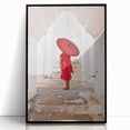 Large abstract wall art depicting a stylized Myanmar scenery in black and white, framed in acrylic.