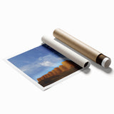 Extra large rolled print of a serene floral landscape in soft pastel shades, ideal for classy bathroom wall art.