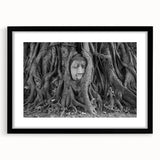 Extra large abstract art print featuring a vibrant, colorful depiction of a Thai landscape on a textured canvas.