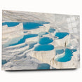 Large abstract wall art featuring a scenic Turkish landscape in muted earth tones on acrylic glass.