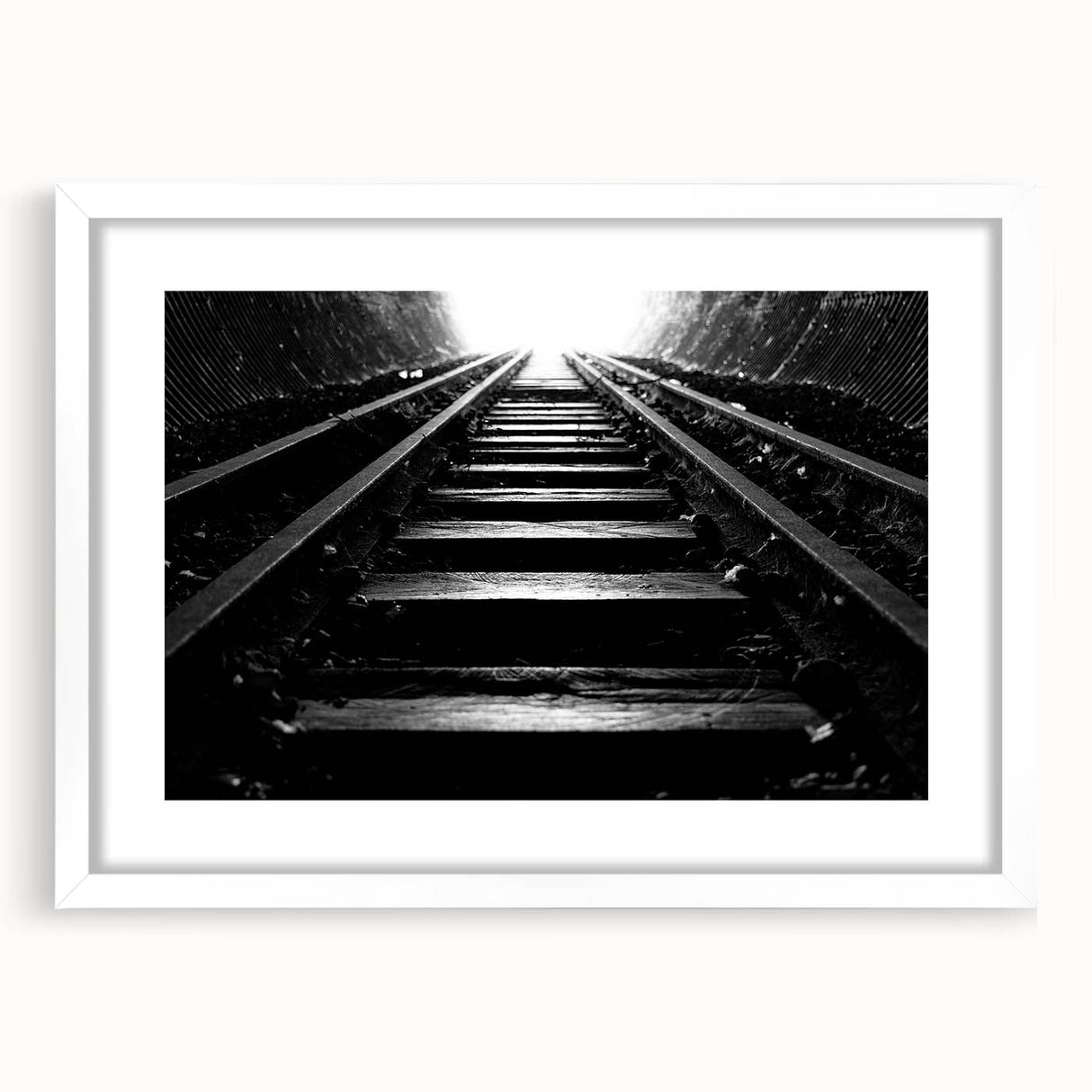 Extra large abstract art print of Adelaide scenery in muted earth tones on a white framed canvas.