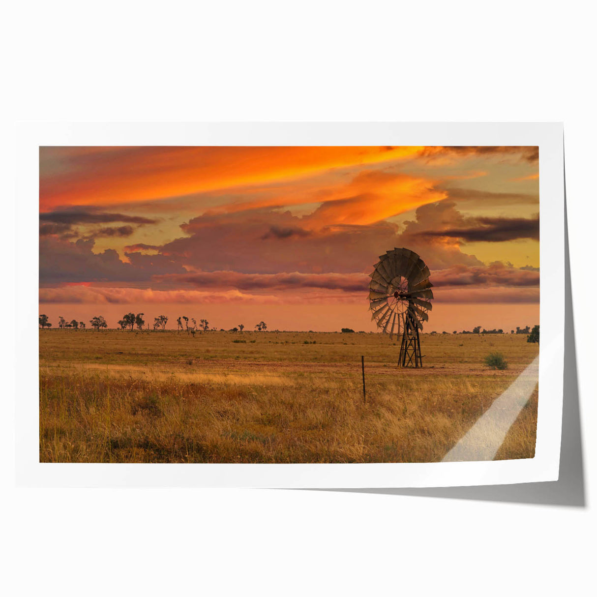 Extra large rolled print of Queensland scenery with vibrant green and blue tones, ideal for art wall dining room.