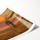 Extra large wall art featuring line art flowers in muted earth tones, printed on rolled canvas.