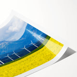 Extra large wall art featuring line art flowers in muted earth tones on rolled print, suitable for large living room decor.