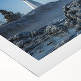 Art deco poster depicting New Brunswick scenery in muted earth tones on rolled canvas, suitable for dining room walls.