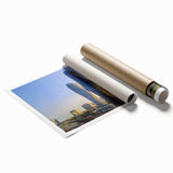 Extra large rolled print of Ontario's scenic landscapes with vibrant green and blue tones.