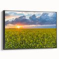 Black and white landscape art painting of Saskatchewan scenery on framed canvas, ideal for bedroom wall decor.